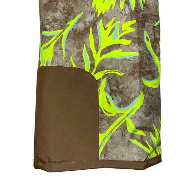 The North Face Freedom Insulated Ski Bib Utility Brown Prairie Print Small NEW - Picture 13 of 16